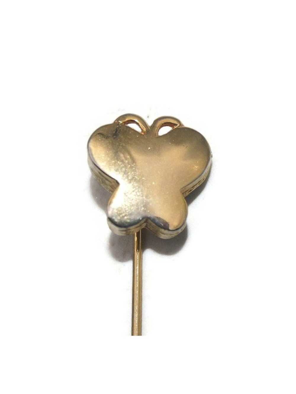 Vintage Gold Tone Butterfly Stick Pin, Hat Pin.